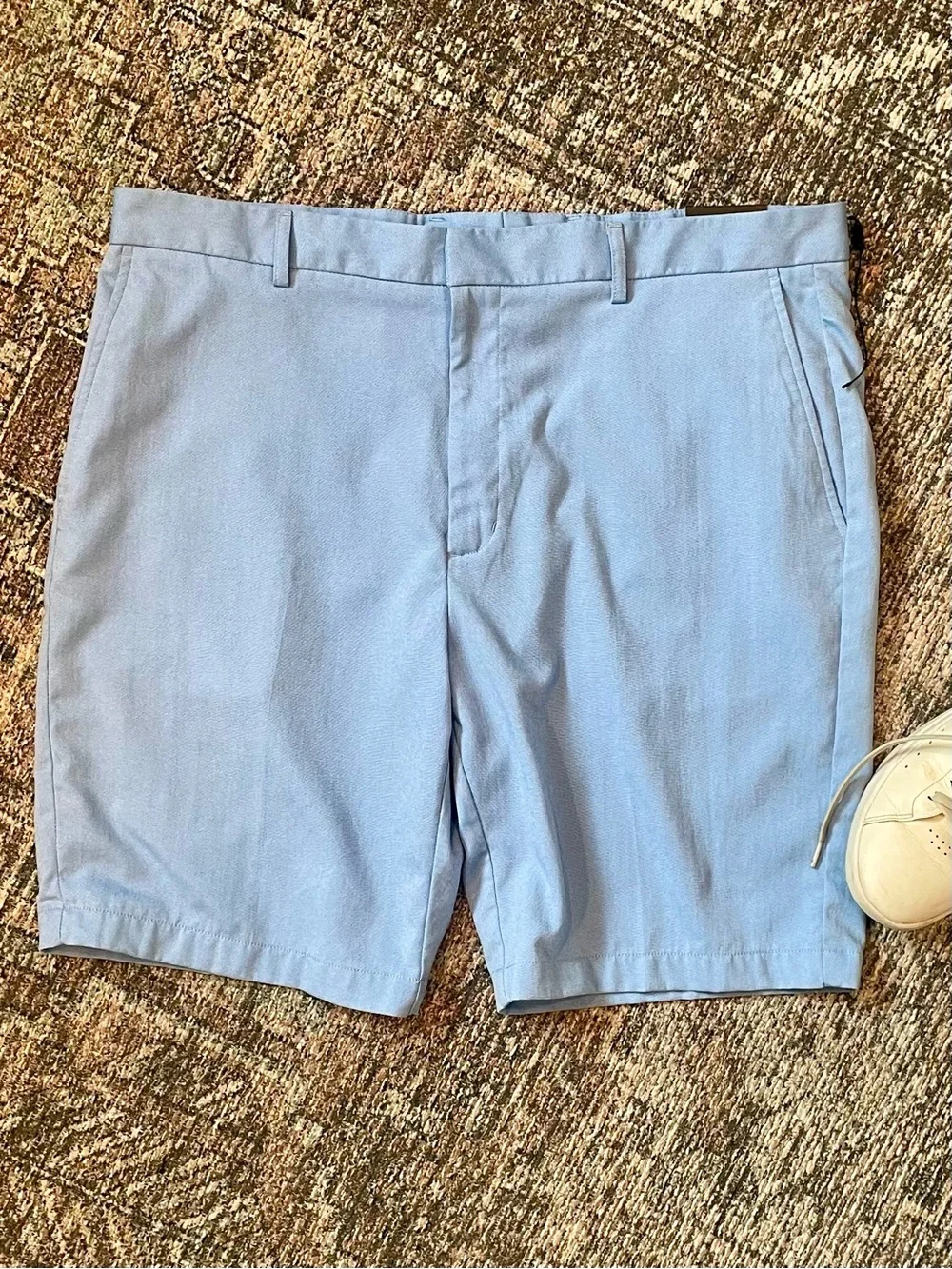 Walter Hagen Golf Shorts Mens 40 Blue Flat Front Performance